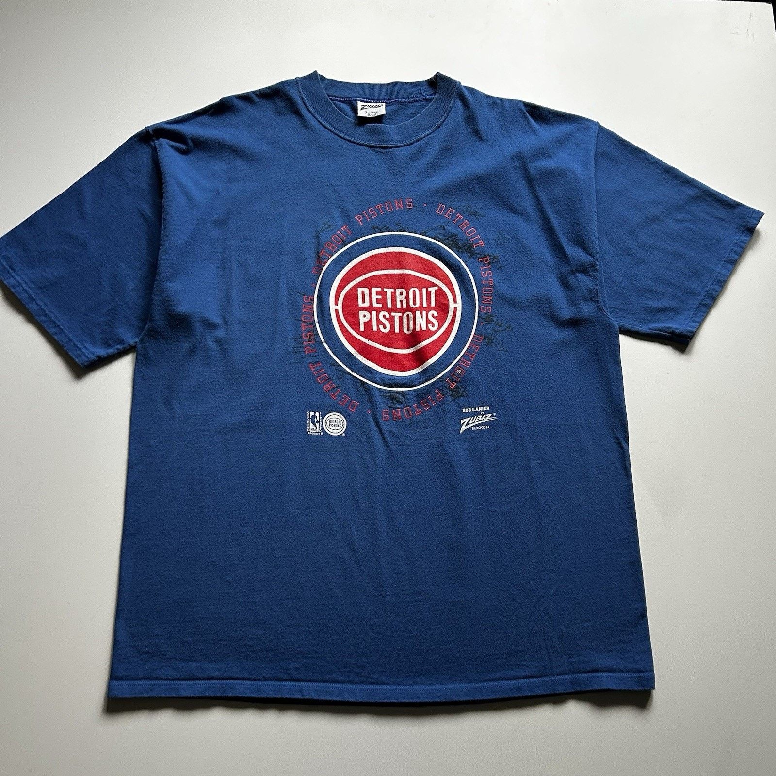 NBA Vintage 90s NBA Detroit Pistons T-Shirt XL Zubaz Basketball Size US XL / EU 56 / 4 - 1 Thumbnail