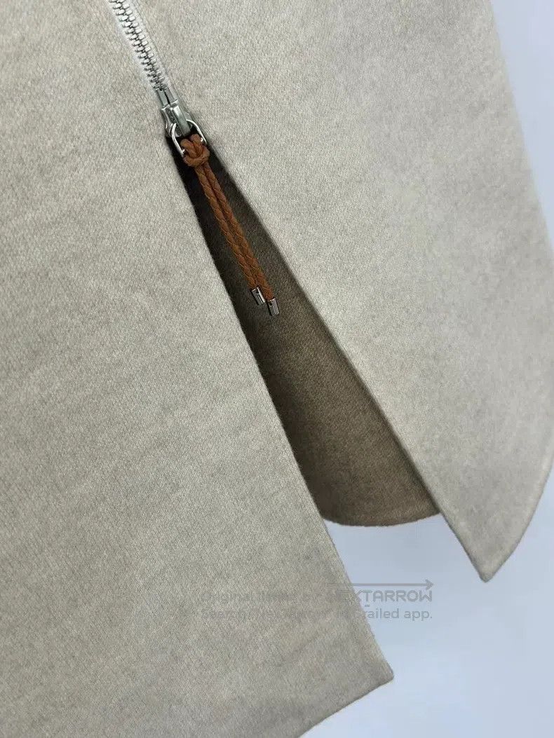 Hermes Hermes Oatmeal Double-sided Cashmere Overcoat Size XS / US 0-2 / IT 36-38 - 5 Thumbnail