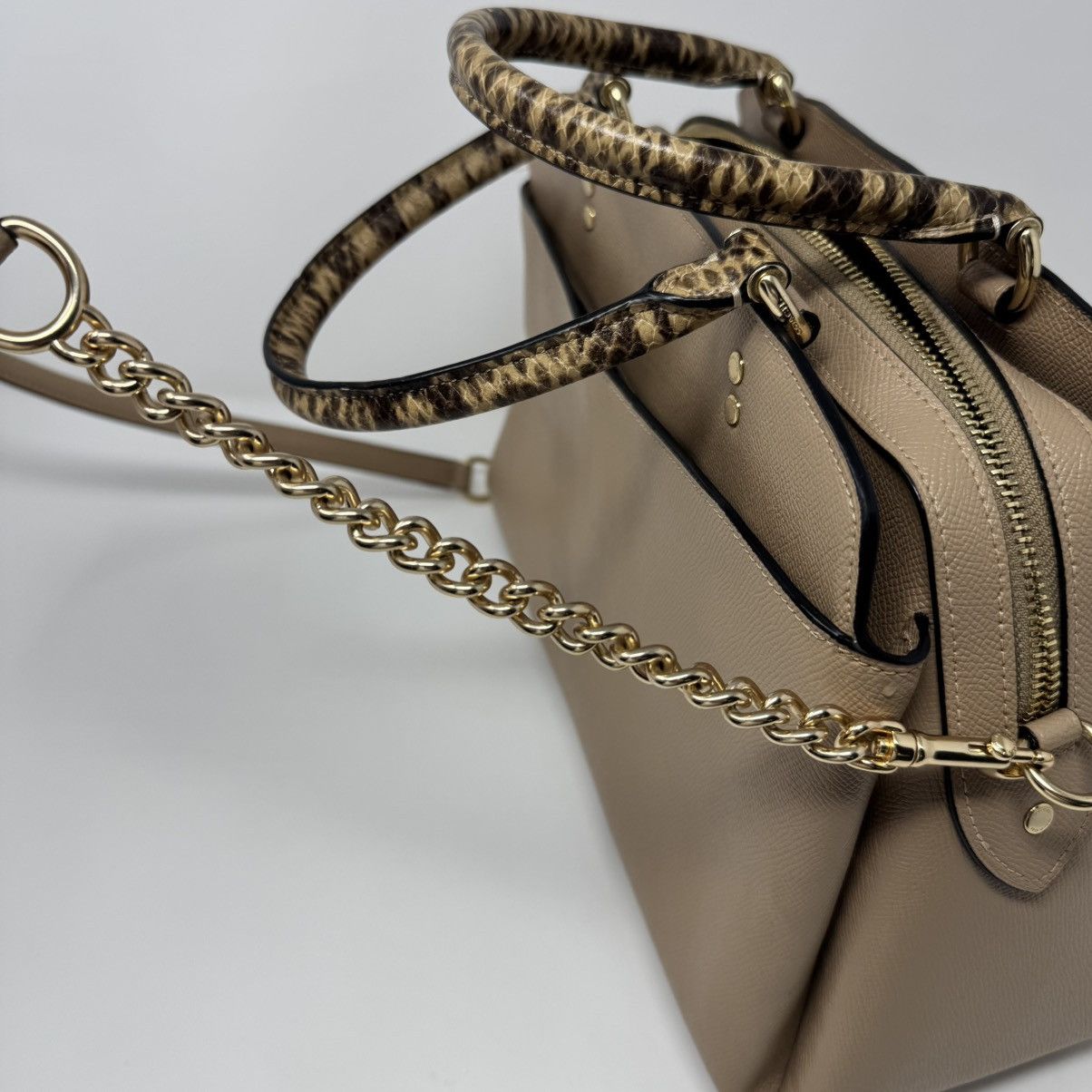 Coach Coach Lillie Carryall Daisy Applique Bag Snake Leather Size ONE SIZE - 8 Thumbnail