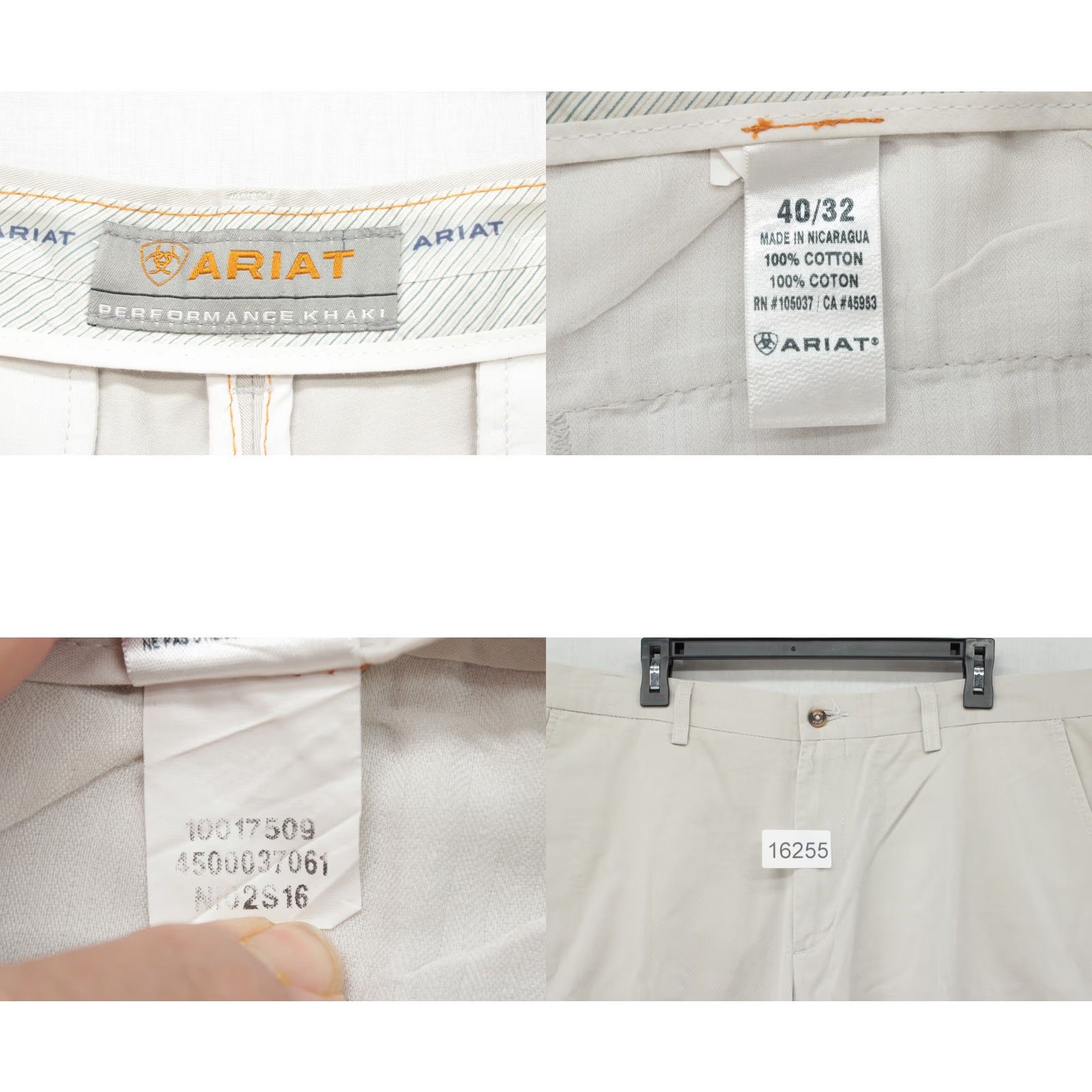 Ariat Ariat M2 Performance Pants Mens 40x31 Beige Relaxed Khaki Boot Cut Pants Cowboy Shirts? Size US 40 / EU 56 - 8 Thumbnail