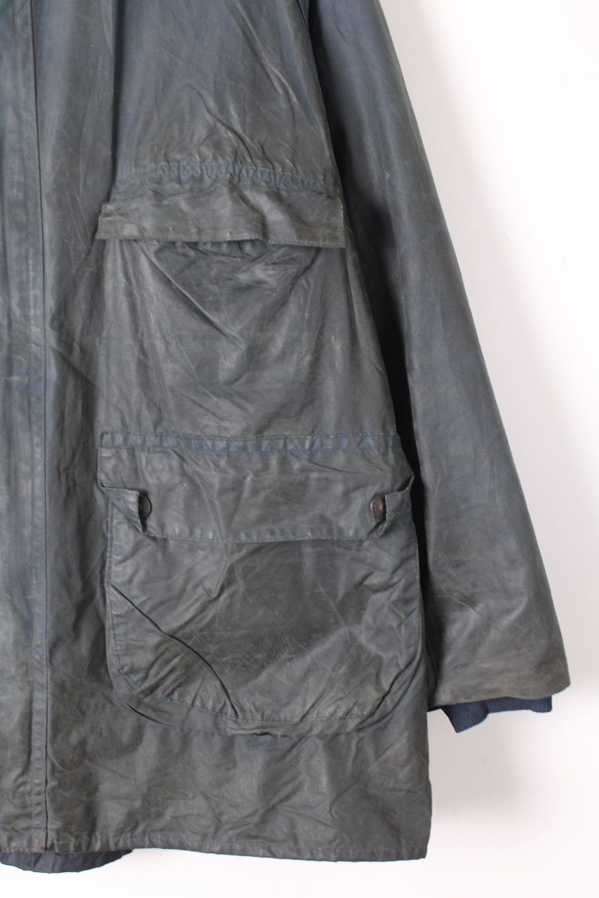 Barbour Barbour Bedale 4 Pockets Waxed Jacket Blue C44 Large XL Size US L / EU 52-54 / 3 - 3 Thumbnail