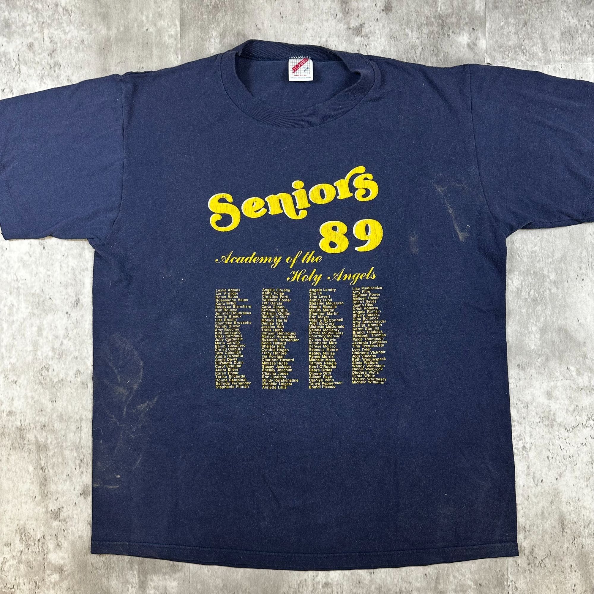 Jerzees Vintage Jerzees Seniors 89 Academy Of The Holy Angels Navy B Size US L / EU 52-54 / 3 - 1 Thumbnail