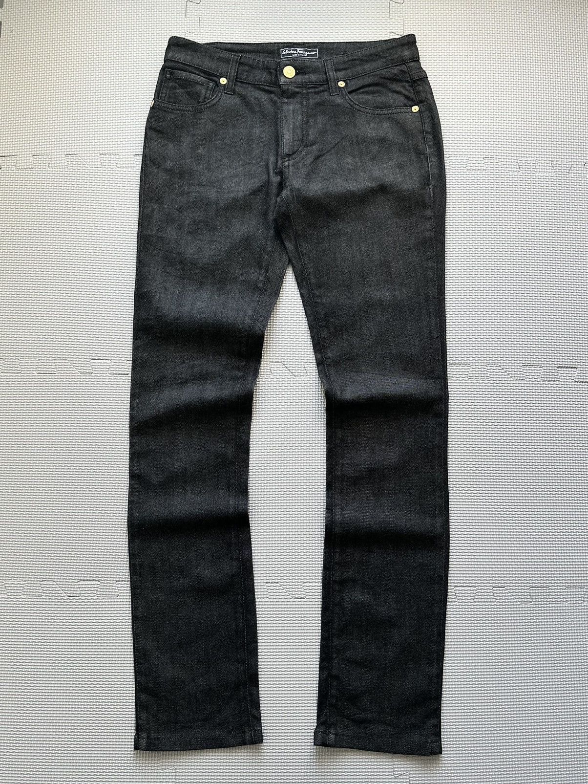 Salvatore Ferragamo Salvatore Ferragamo Slim Fit Black Jeans Size 28" / US 6 / IT 42 - 1 Thumbnail
