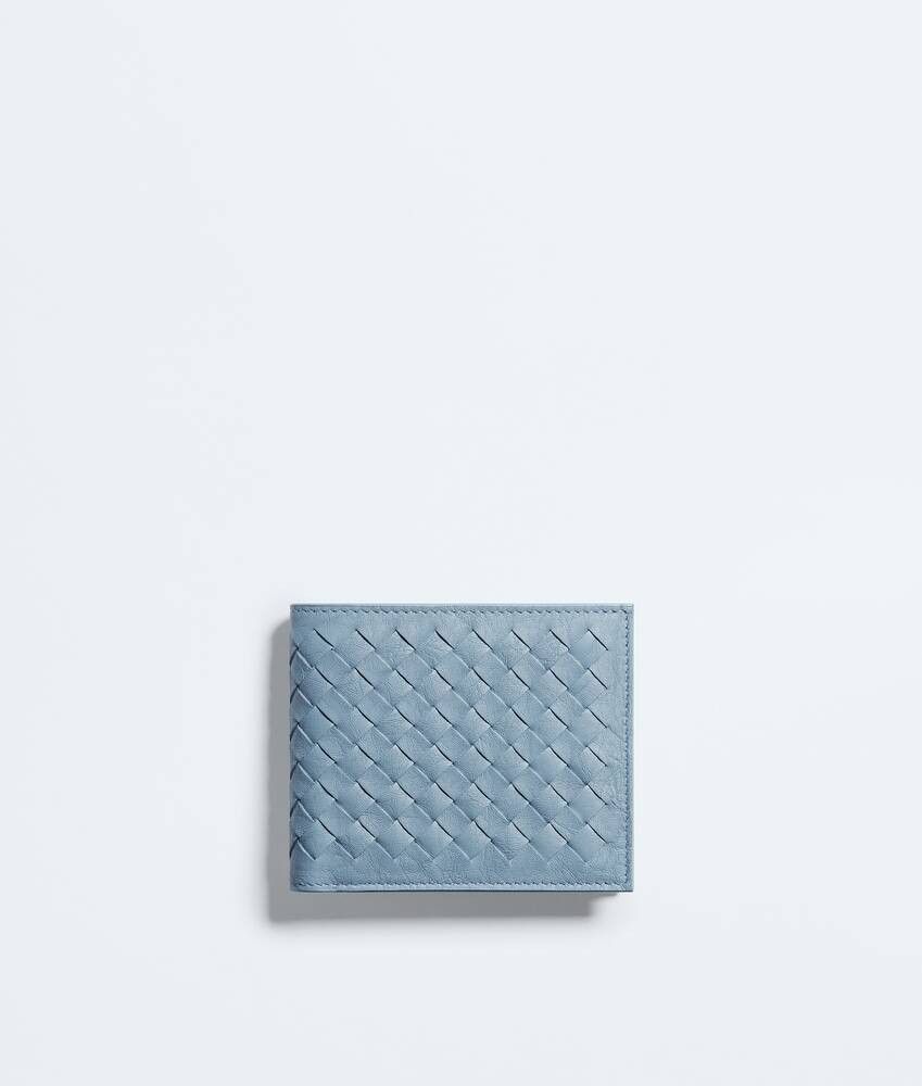 Bottega Veneta os11x0526 Size: OS / Woven Mycelium Bi-Fold Wallet in Blue Size ONE SIZE - 1 Preview