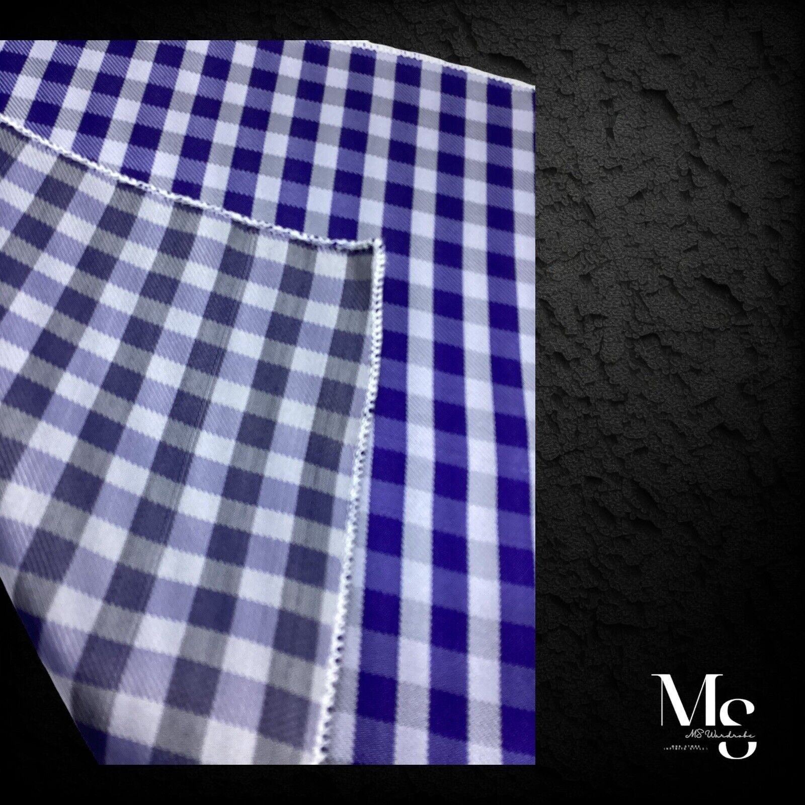 Other AMAZING Blue Plaid &Cheks Set Adjustable Self Bow Tie Tie & Size ONE SIZE - 3 Thumbnail