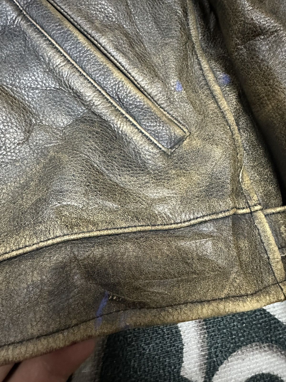 ジャケット・アウター 90s uno leather jacket Uno Uomo leather jacket printed