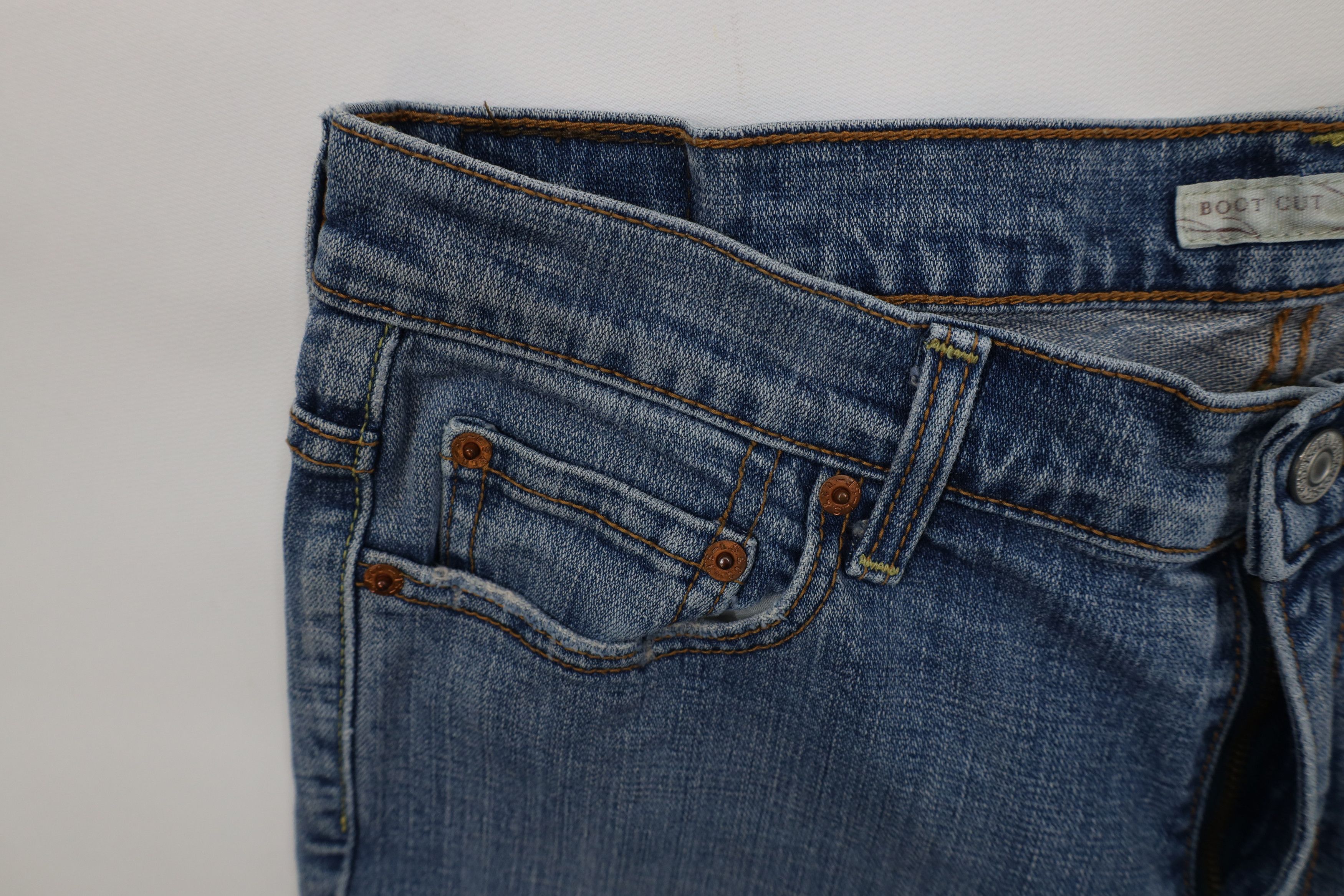 Levi's Vintage Y2K Levis 515 Babydoll Flared Boot Cut Denim Jeans Size 34" / US 12 / IT 48 - 9 Thumbnail