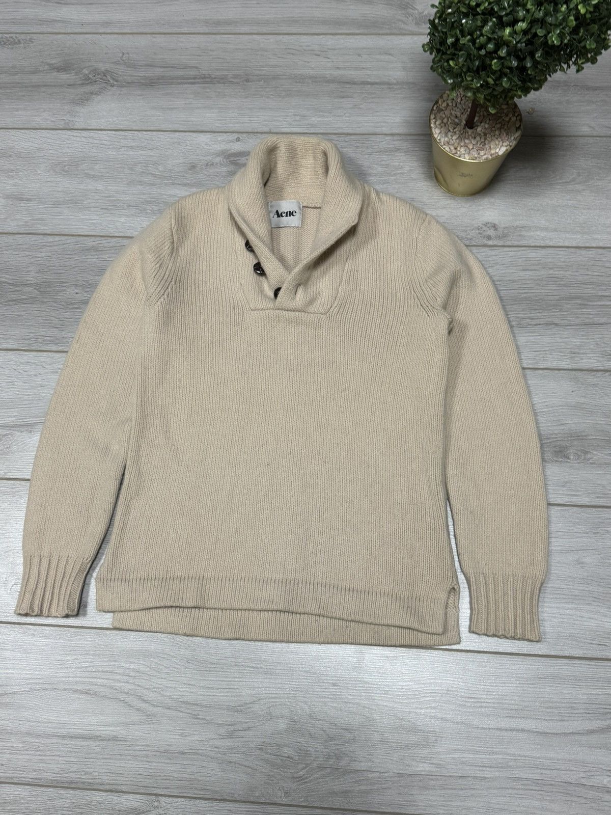 Acne Studios Acne Studios Normandie Wool Knit Sweater buttons Size US S / EU 44-46 / 1 - 1 Thumbnail