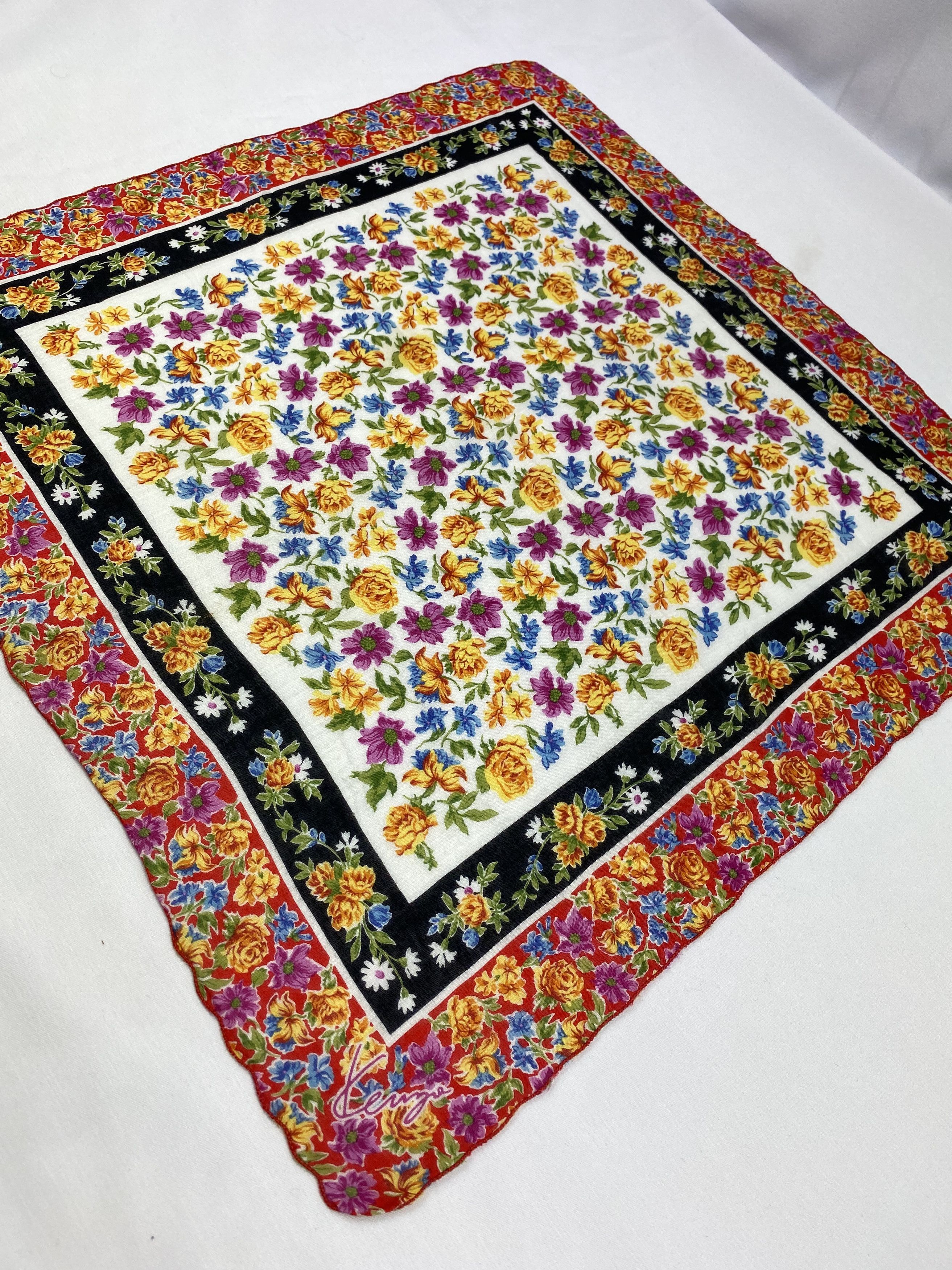 Kenzo × Vintage Kenzo Handkerchief / Bandana / Neckerchief Size ONE SIZE - 4 Thumbnail