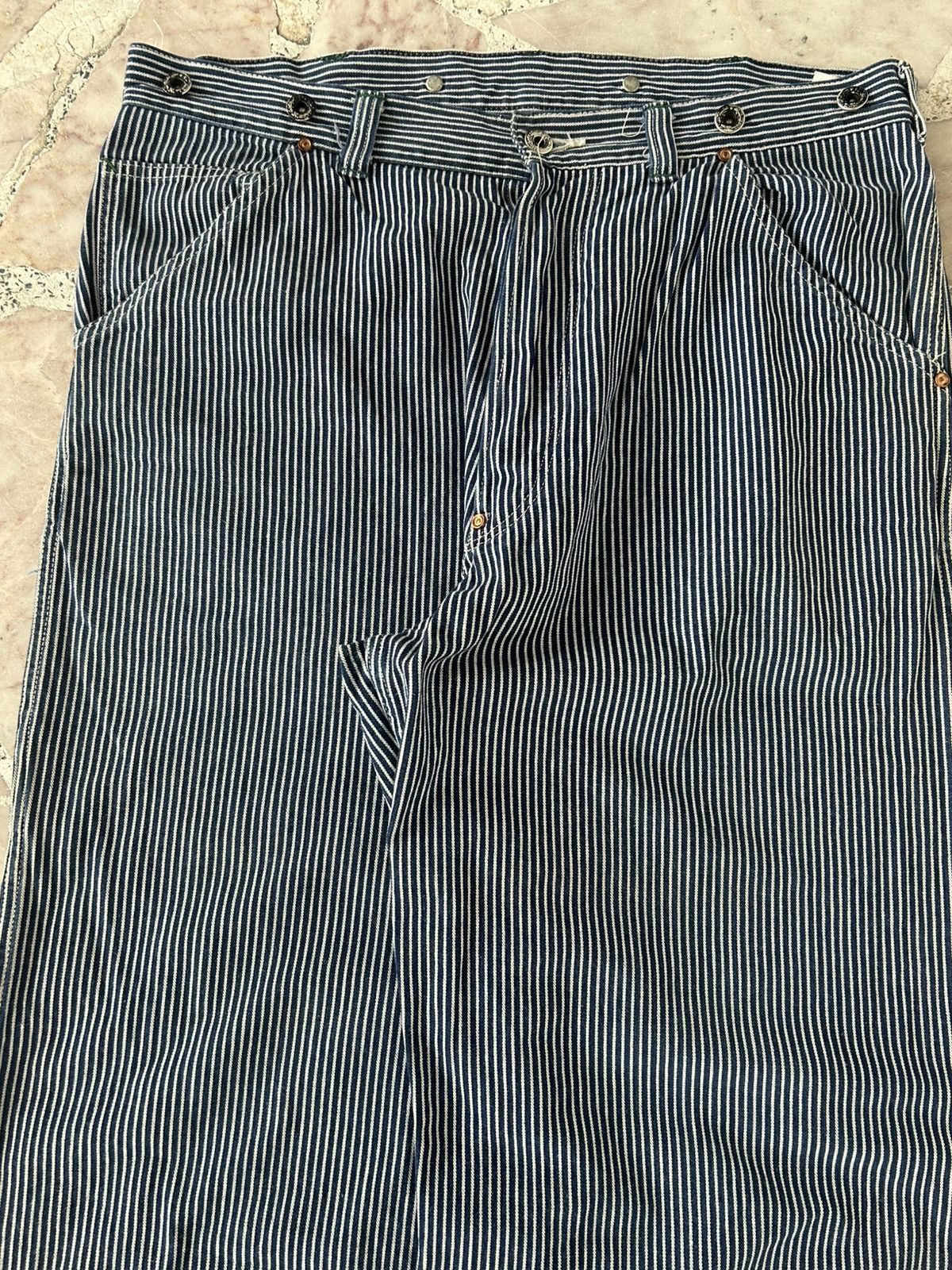 Sugar Cane Sugarcane Vintage Union Made Stripe Denim Size US 34 / EU 50 - 3 Thumbnail