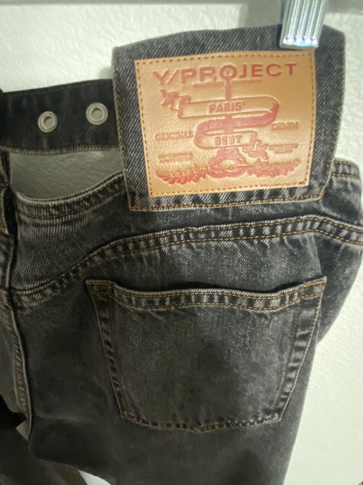 Y/Project Black Y Belt Jeans Size US 30 / EU 46 - 4 Thumbnail
