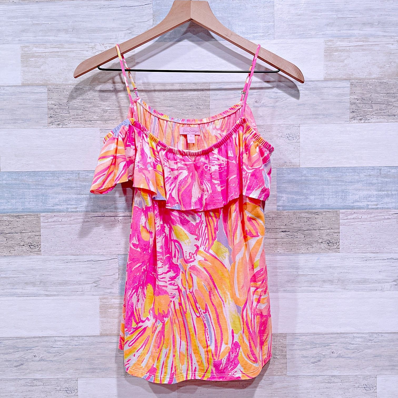 Lilly Pulitzer Lilly Pulitzer Tamiami Off The Shoulder Top Womens Small Size S / US 4 / IT 40 - 1 Thumbnail
