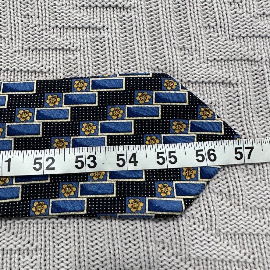 Ermenegildo Zegna Ermenegildo Zegna blue geometric silk tie Size ONE SIZE - 4 Thumbnail