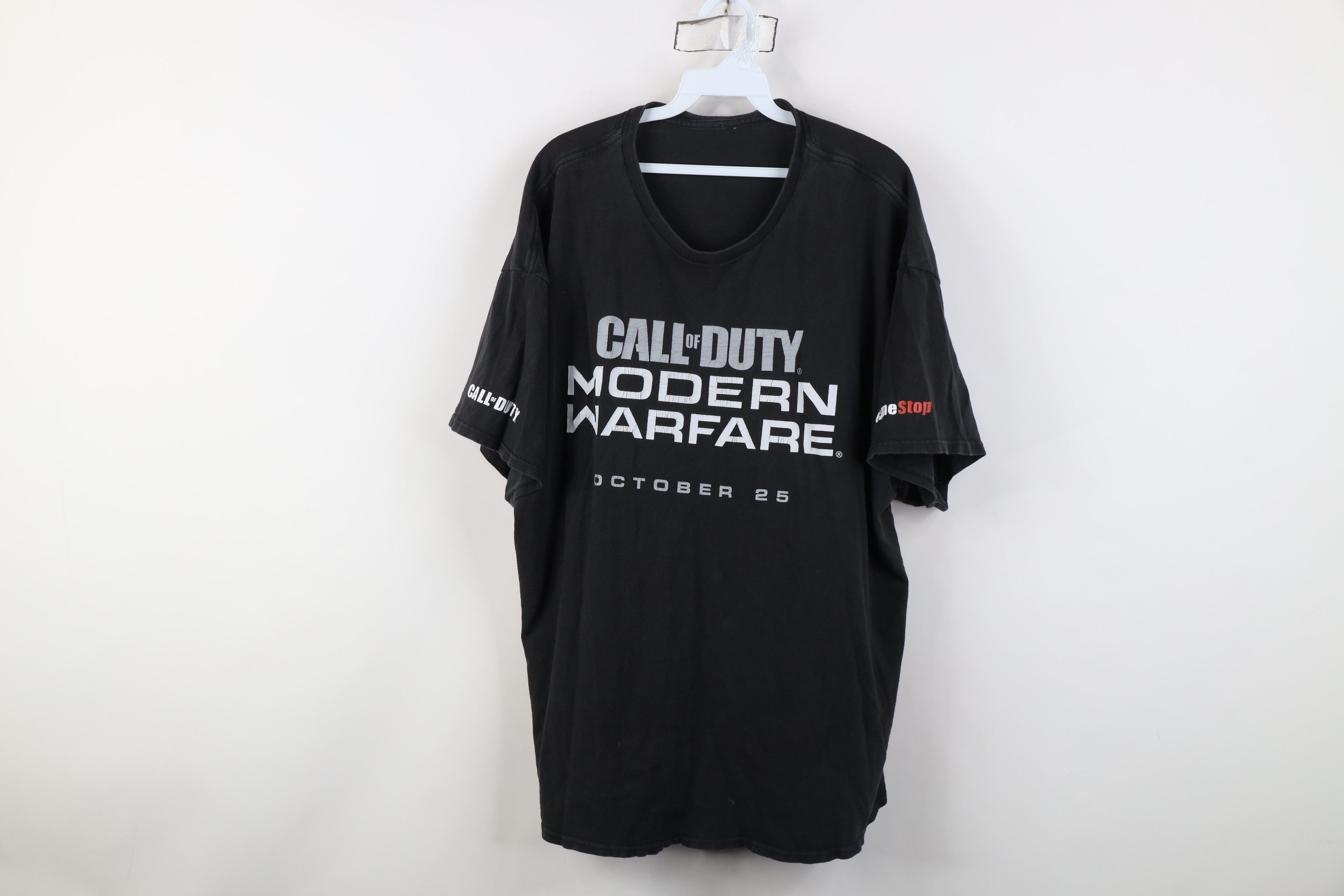 Vintage Vintage Game Stop Call of Duty Modern Warfare Game T-Shirt Size US XXL / EU 58 / 5 - 1 Thumbnail