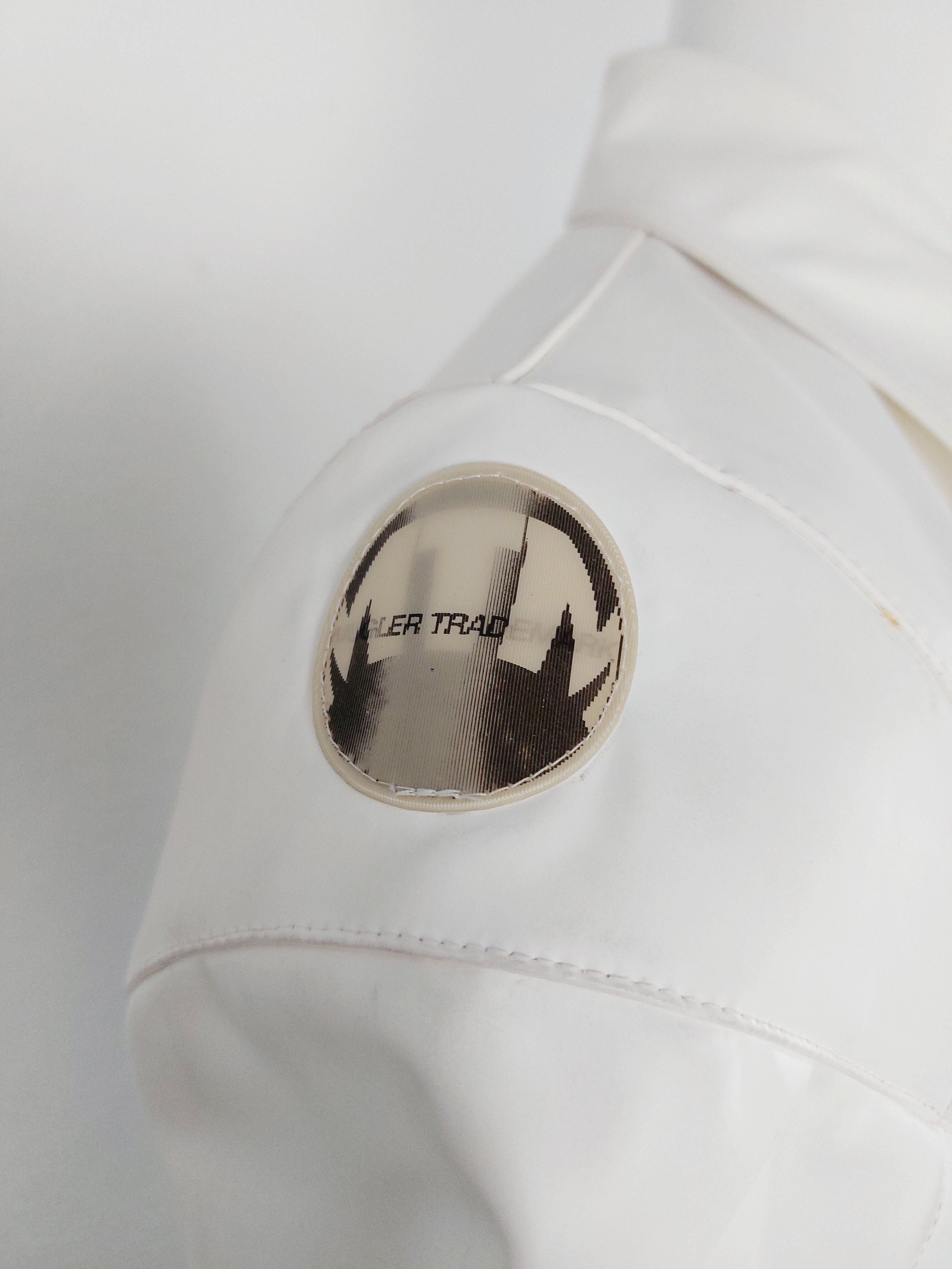 Thierry Mugler Thierry Mugler PVC Rubber White Plastic Couture Jacket Suit Size M / US 6-8 / IT 42-44 - 22 Thumbnail