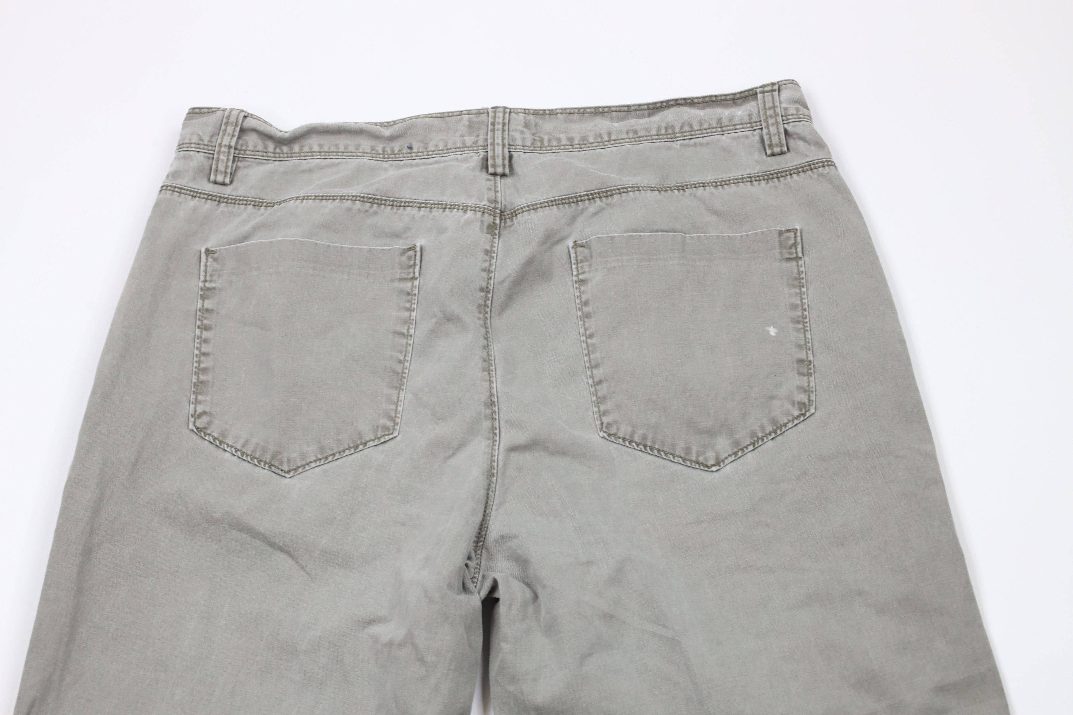 Calvin Klein × Vintage Vintage Y2K Calvin Klein Stonewash Pigment Dye Pants Green Size US 34 / EU 50 - 9 Thumbnail