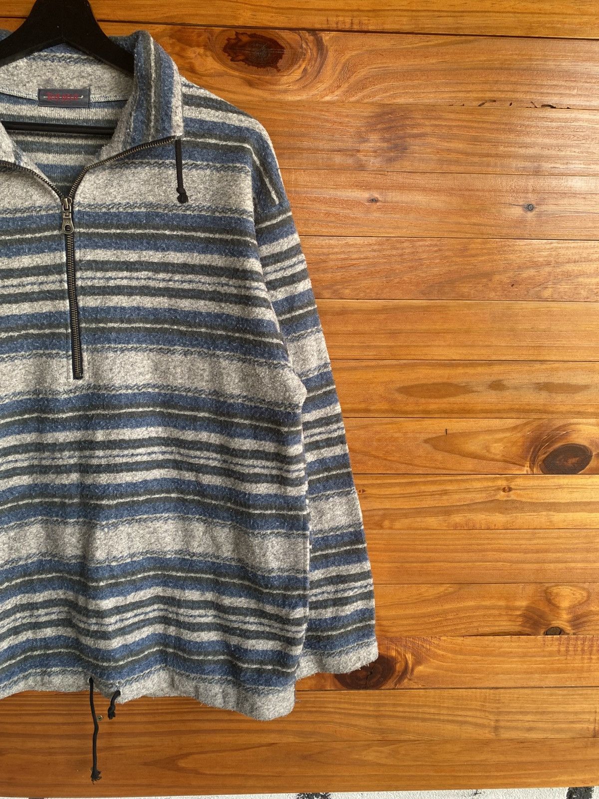 Vintage Vintage Top Scot Striped Half-Zip Pullover Sweater – 80s/90s Size US S / EU 44-46 / 1 - 6 Thumbnail