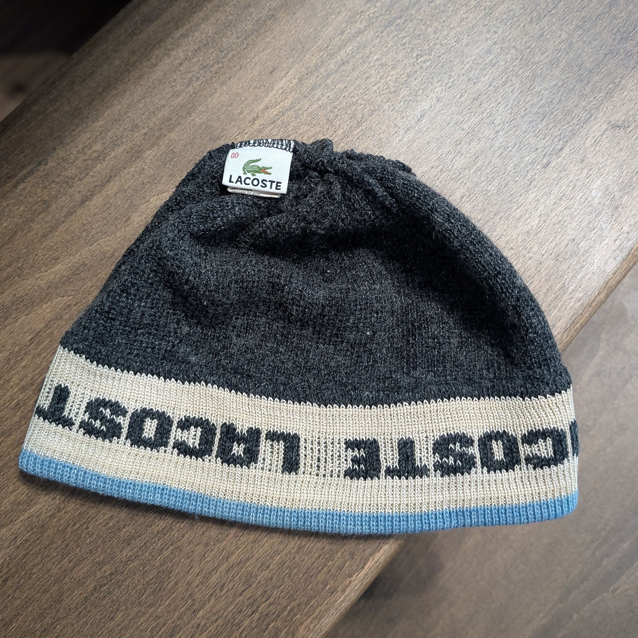 Lacoste Vintage Lacoste Wool Beanie Hat Unisex Crocodile Logo Knit Size ONE SIZE - 9 Thumbnail