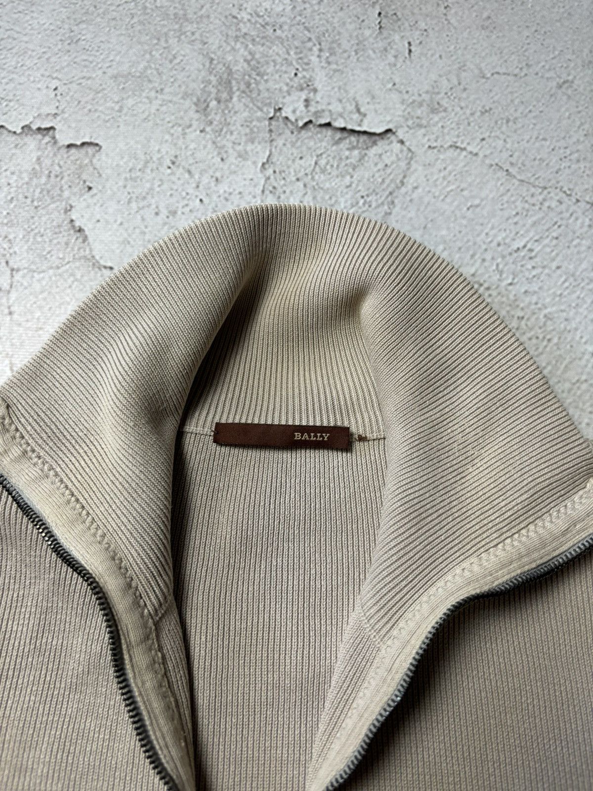 Bally Rare Bally Knit Zip Up Cardigan With Leather Details Size US M / EU 48-50 / 2 - 7 Thumbnail