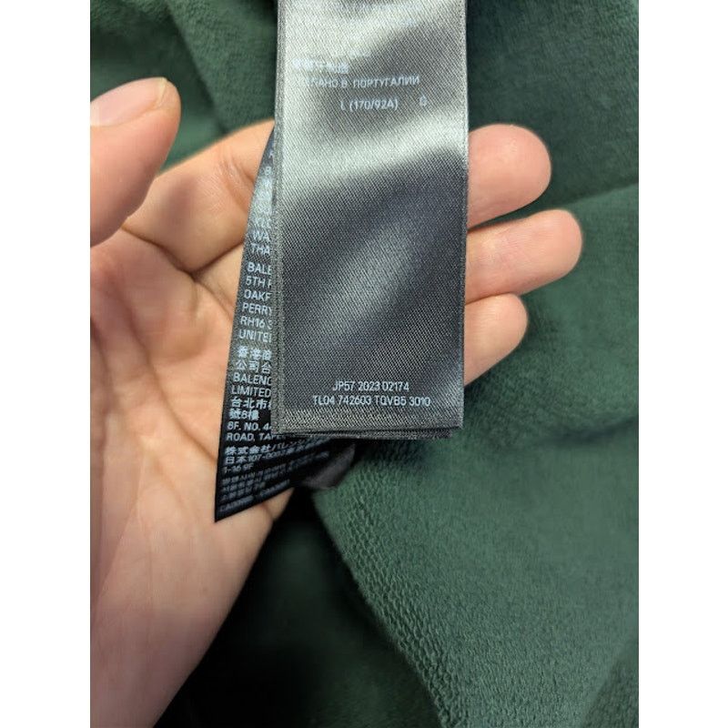 Balenciaga o1rshd1 Ramadan Medium-Fit Hoodie in Green Fleece Size US L / EU 52-54 / 3 - 17 Thumbnail