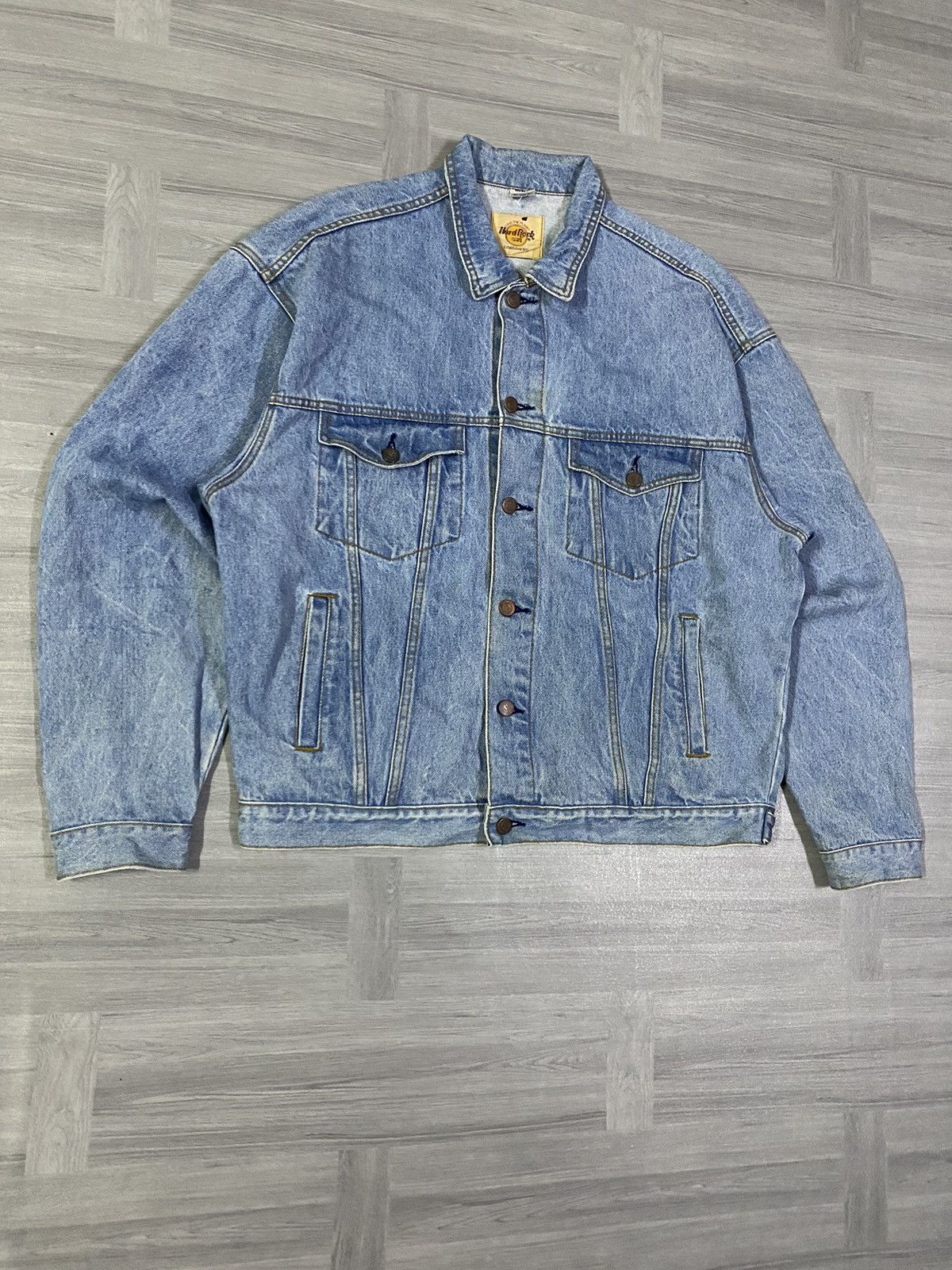 Hard Rock Cafe Vintage Hard Rock Cafe Paris Save The Planet Denim Jacket Size US XL / EU 56 / 4 - 11 Thumbnail