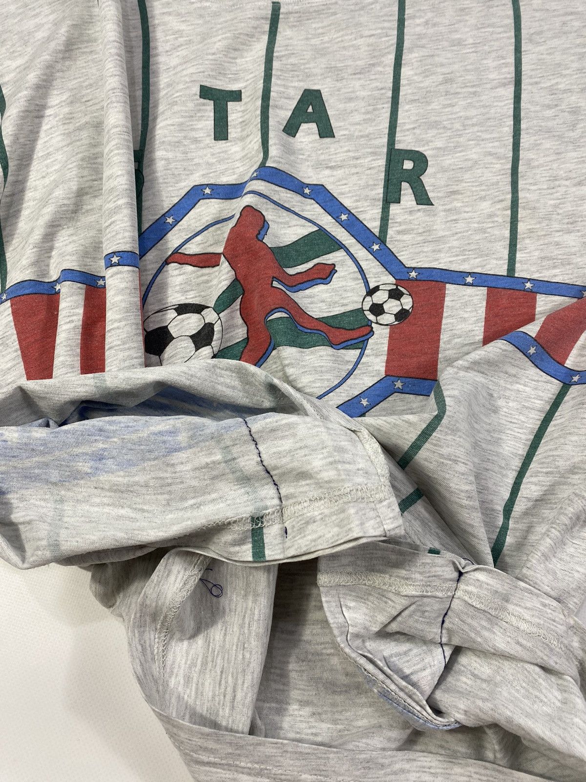Vintage Vintage 90s Star Team Champions League Football Soccer Tee Size US M / EU 48-50 / 2 - 10 Thumbnail