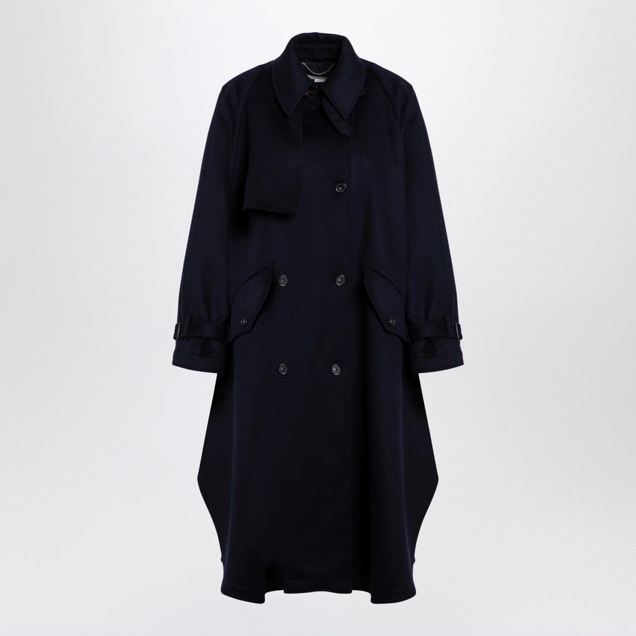 Stella McCartney o1d2blof1024 Double-breasted Coat in Dark Blue Size M / US 6-8 / IT 42-44 - 1 Thumbnail