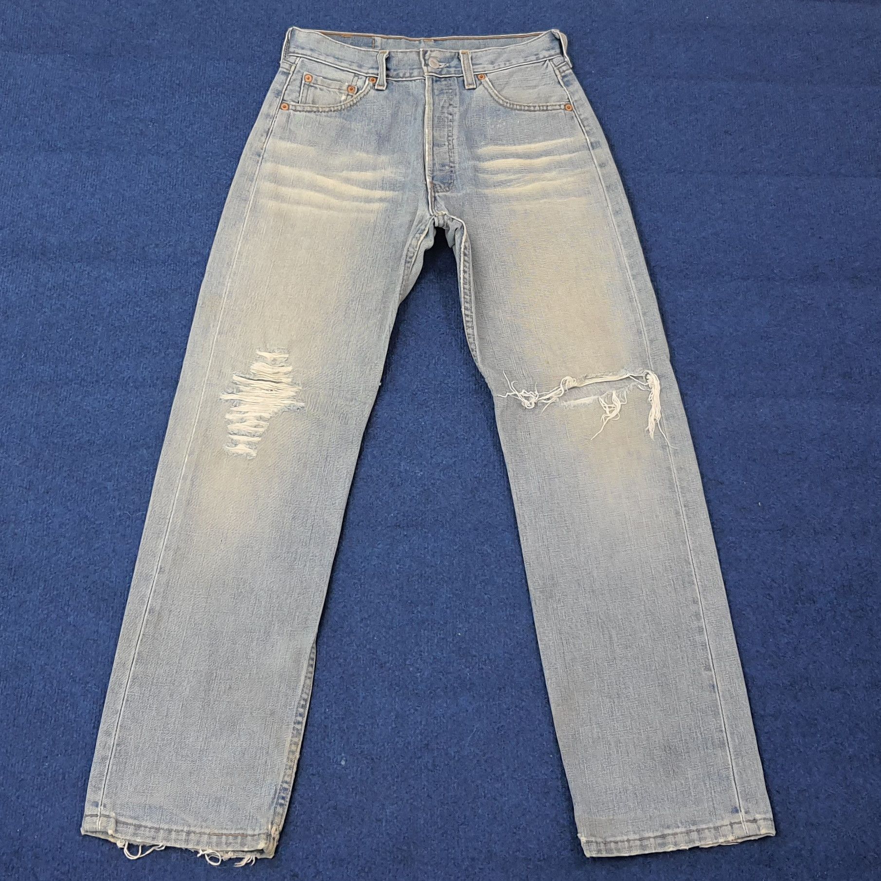 Levi's Vintage Levi's 501 Distressed Style Jeans C228N35 Size US 28 / EU 44 - 1 Thumbnail