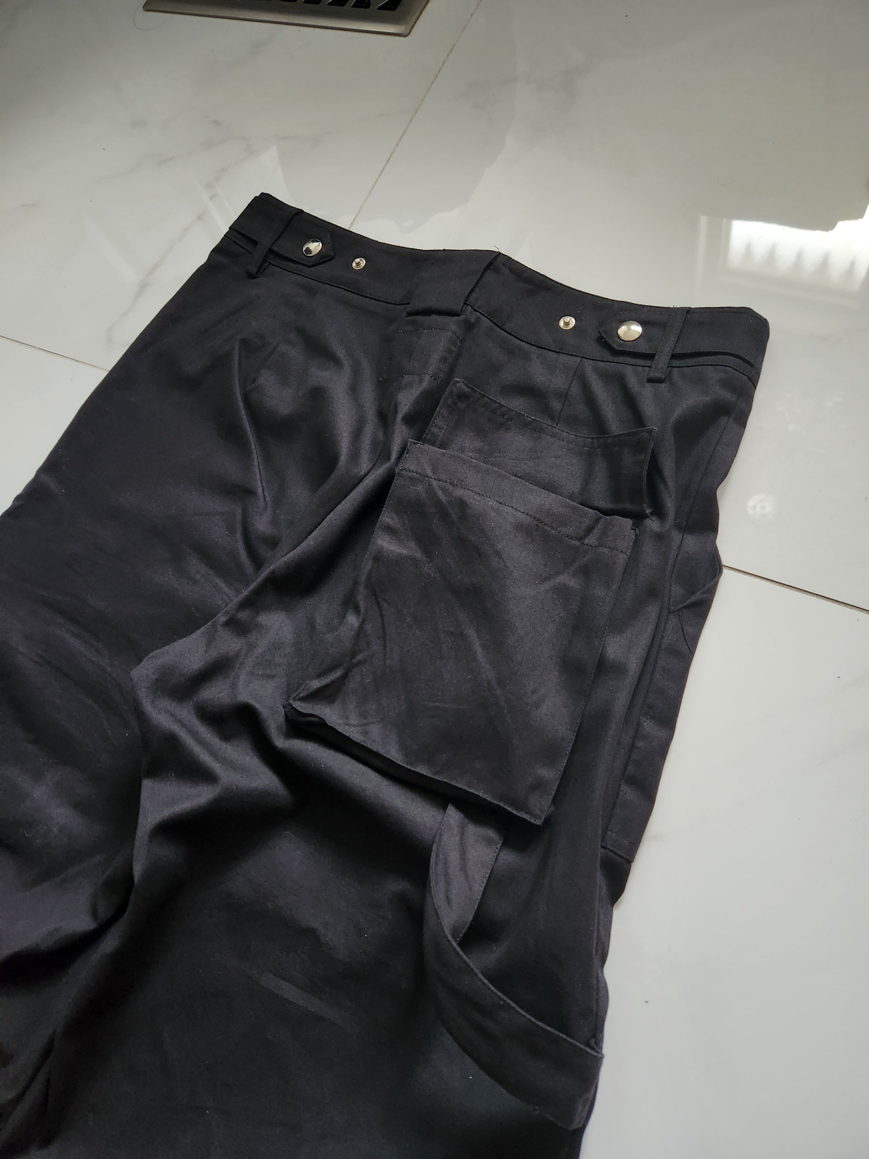 (di)vision (di)vision Black Wide Leg Trousers Size US 32 / EU 48 - 3 Thumbnail
