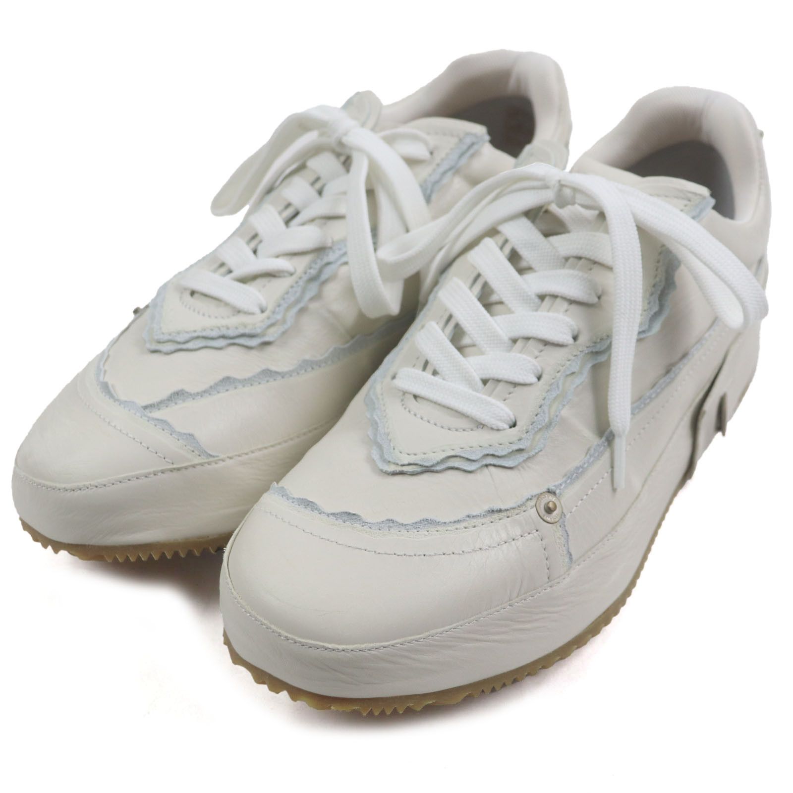 Loewe Loewe Loewe Deconstructed Leather Sneakers Leather Shoes 592301 DUTY FREE for USA Size ONE SIZE - 1 Thumbnail