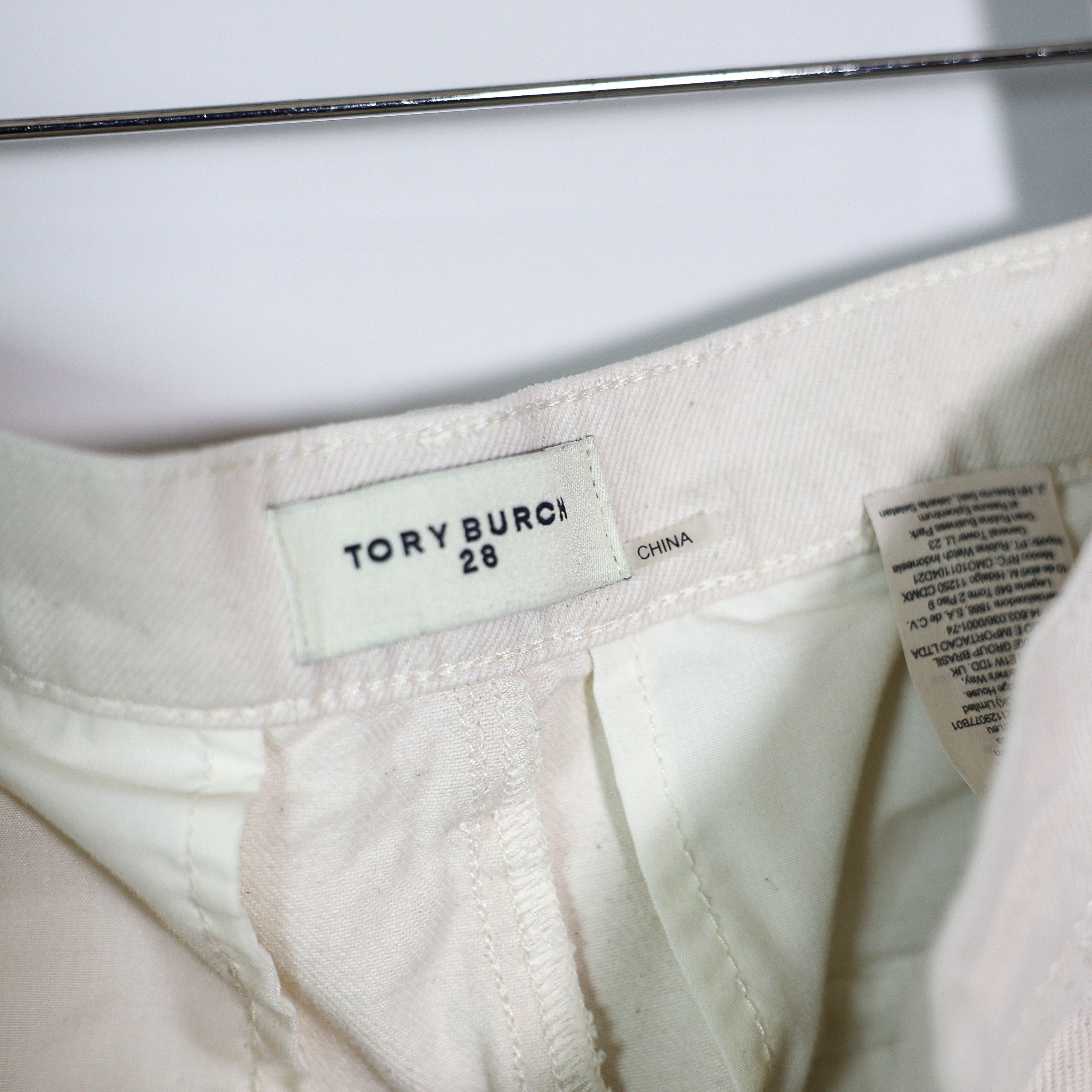 Tory Burch Tory Burch Cotton Pleated Front Straight Size 28" / US 6 / IT 42 - 2 Thumbnail