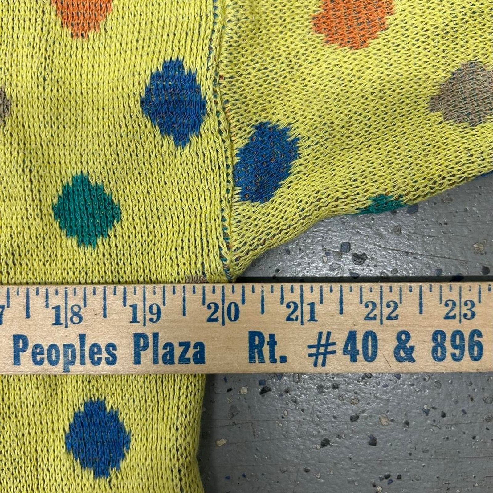 Other Yellow vintage 80s/90s polka dot sweater Size L / US 10 / IT 46 - 4 Thumbnail