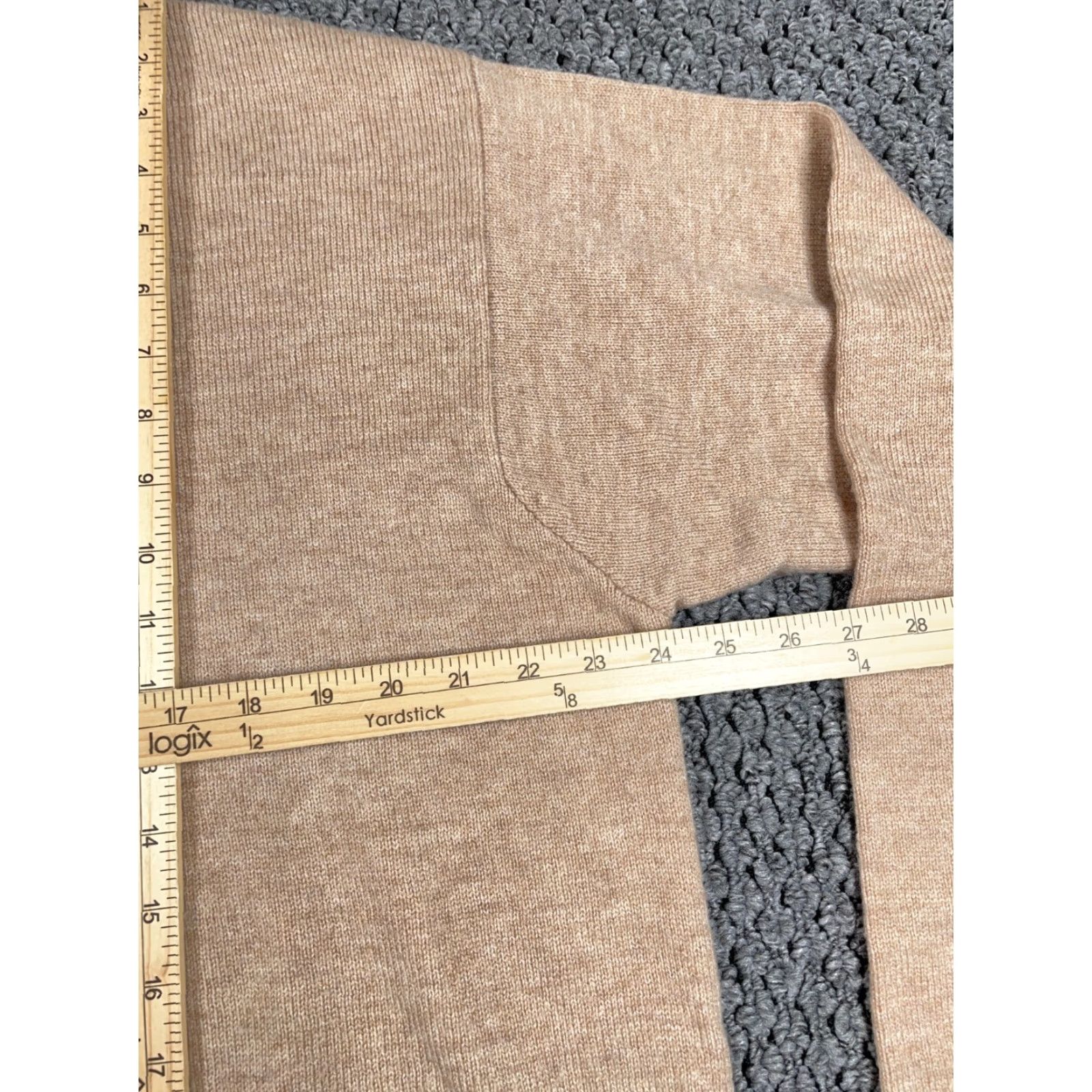 Vintage VINTAGE St. John's Bay Argyle Lambs Wool Sweater Shirt Mens Large Beige Lightweight 90s Preppy Size US L / EU 52-54 / 3 - 6 Thumbnail