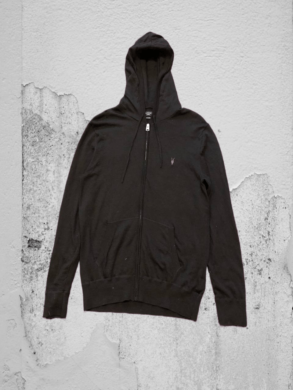 Allsaints Sweatshirt black Allsaints hoodie zip vintage streetwear Size US L / EU 52-54 / 3 - 1 Thumbnail