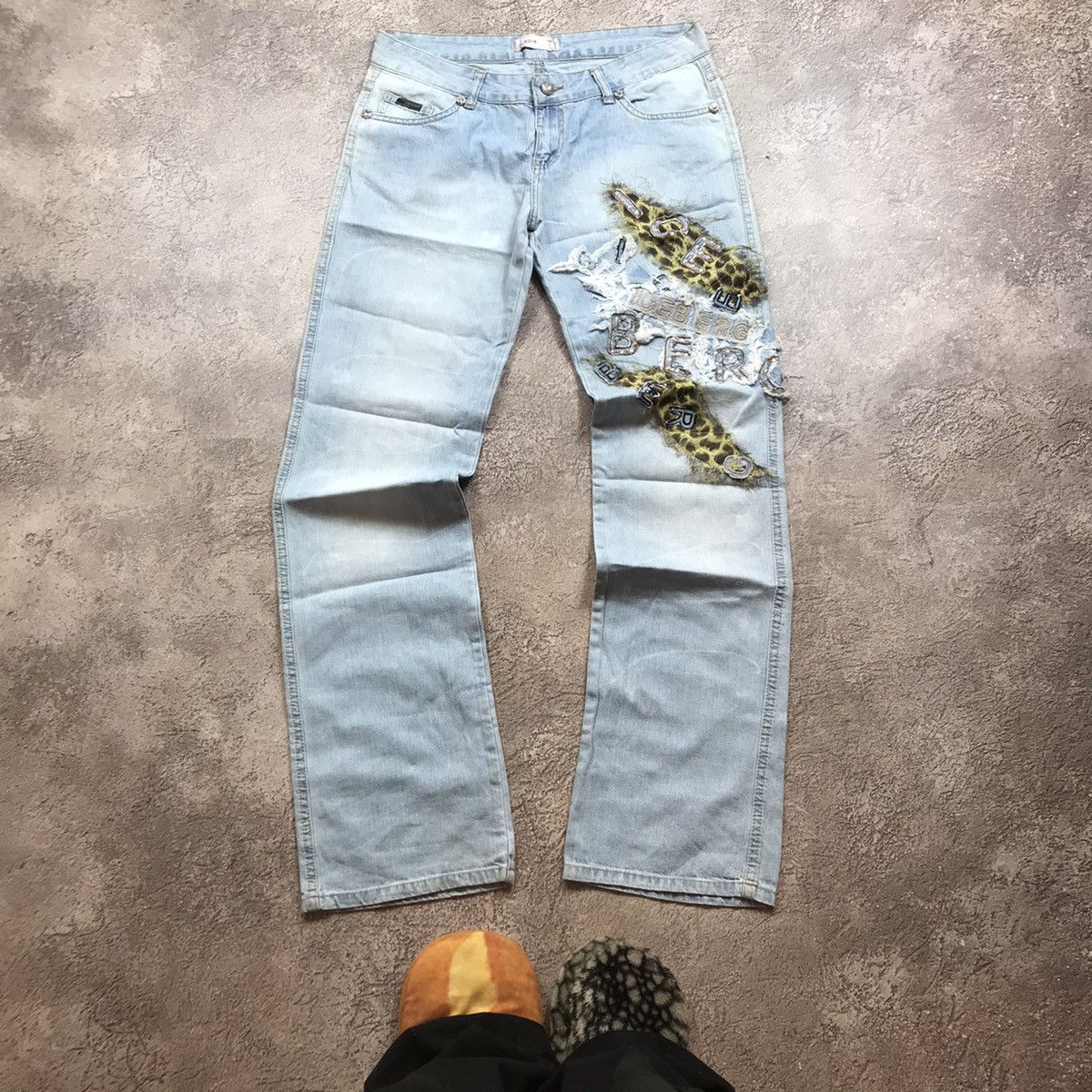 Vintage Vintage Iceberg Distressed Baggy Jeans Japanese 90s Grunge 3 Size 31" - 2 Thumbnail
