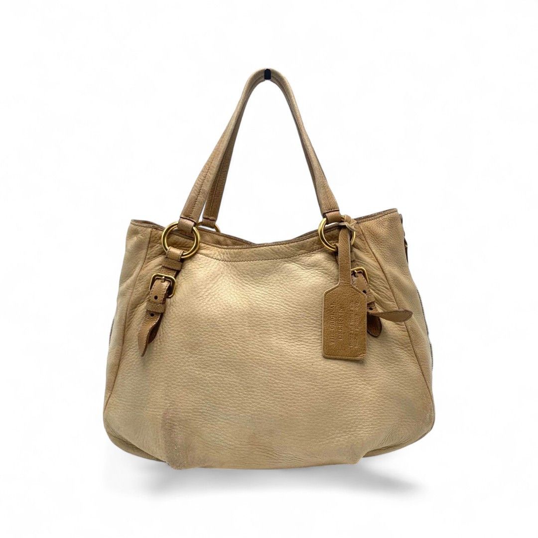 Prada Prada - Deer Leather Handbag Brown Beige Size ONE SIZE - 2 Thumbnail