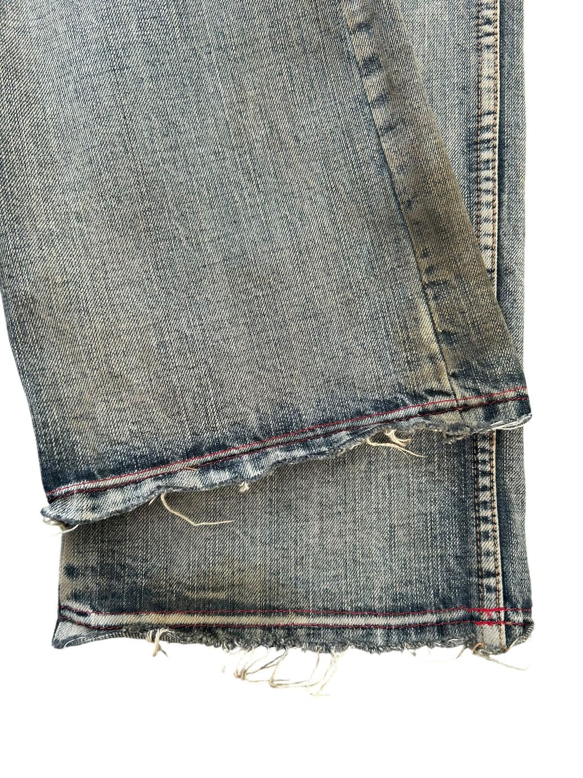 Kapital Flare Semantic design Rusty Faded Distressed Denim Jeans Size US 30 / EU 46 - 9 Thumbnail