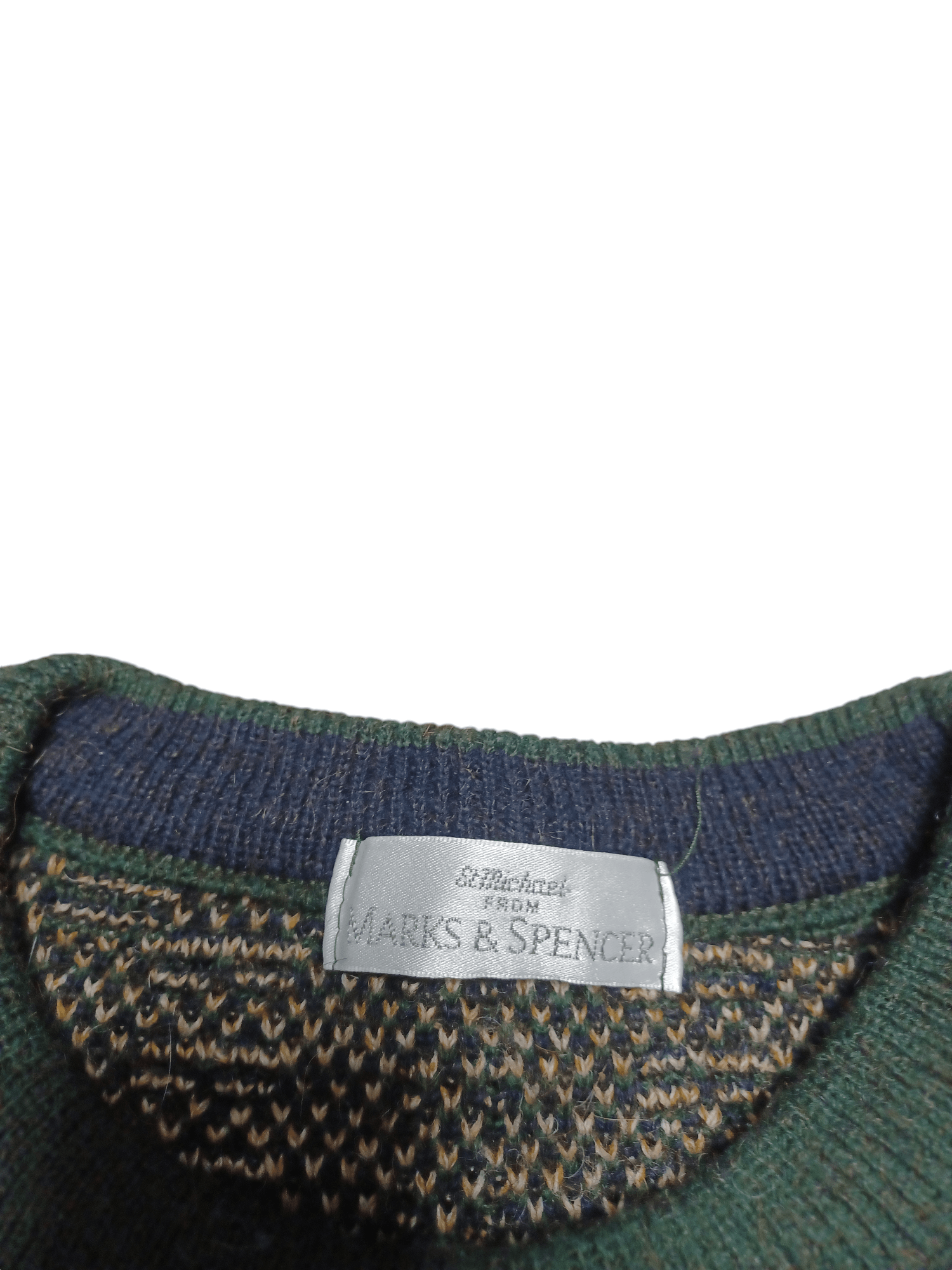 Marks & Spencer ALPACCA WOOL FIRE 1993 VINTAGE OVERSIZED OLDMONEY SWEATER Size US XL / EU 56 / 4 - 3 Thumbnail