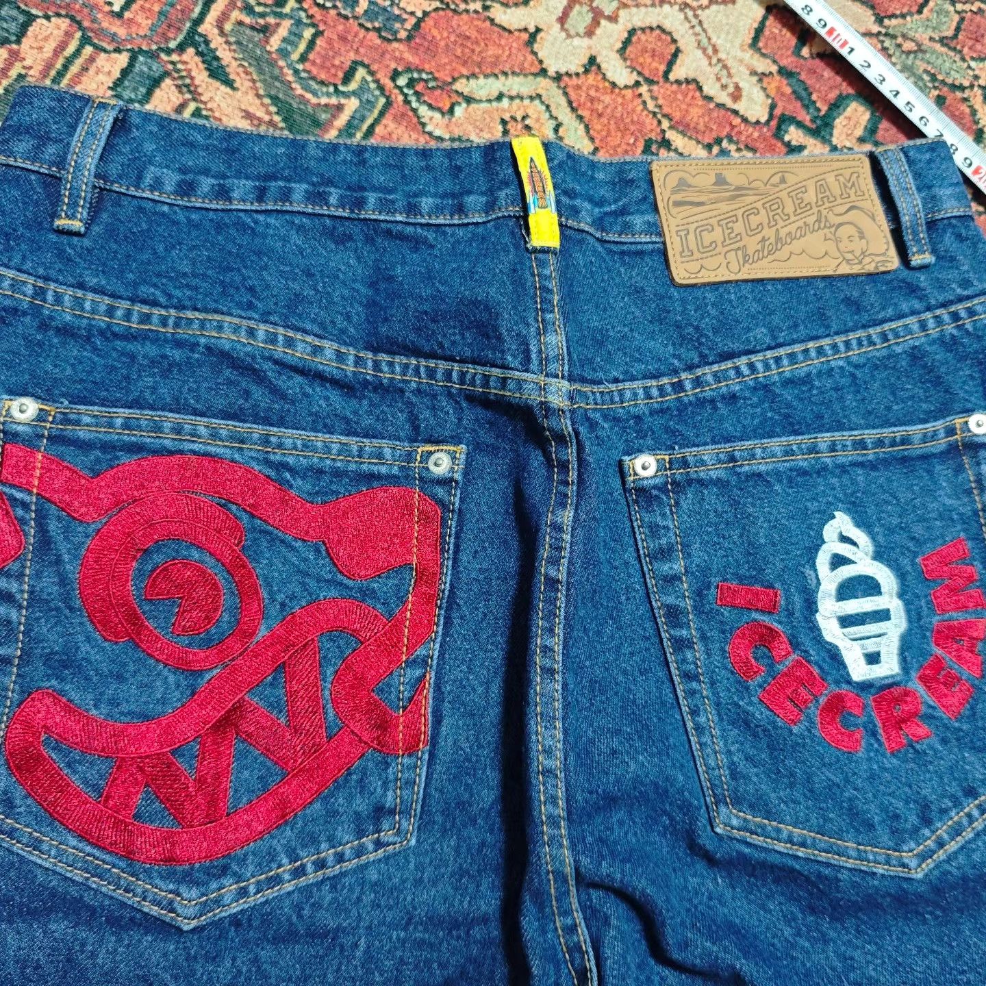 Billionaire Boys Club Billionaire Boys Club Flying Dog Denim Shorts Size US 34 / EU 50 - 3 Thumbnail
