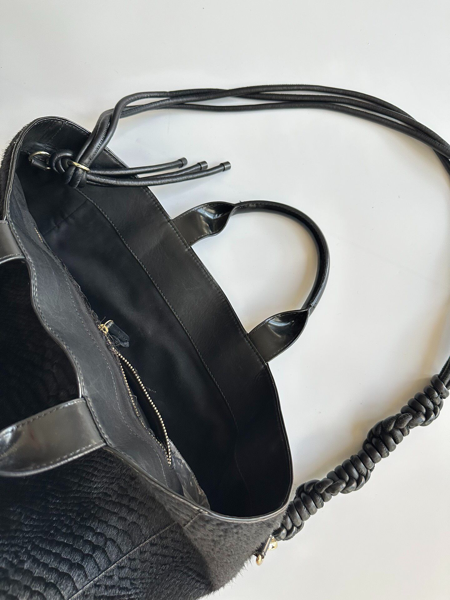 Dries Van Noten DRIES VAN NOTEN Hair and fur shoulder bag| Size ONE SIZE - 6 Thumbnail