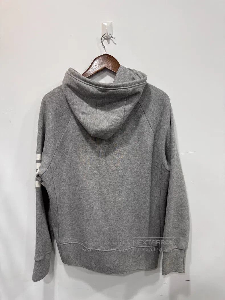 Thom Browne Thom Browne Gray Four Stripes Zip Hoodie Size US XXL / EU 58 / 5 - 2 Thumbnail