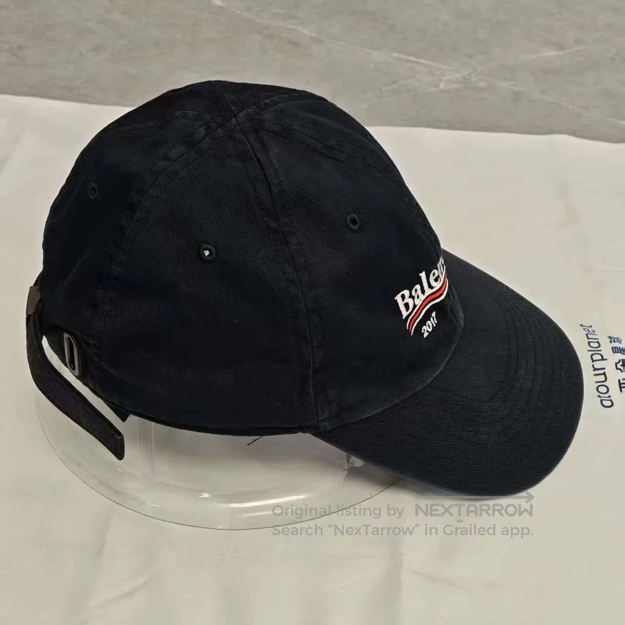 Balenciaga Balenciaga 2017 Black Baseball Cap. Size ONE SIZE - 3 Thumbnail