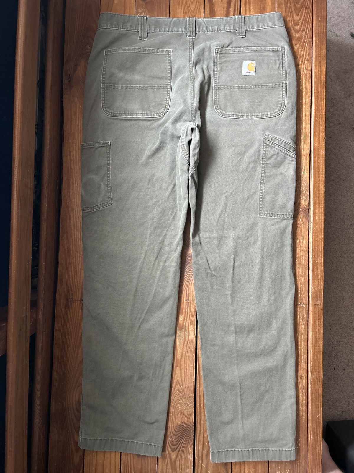 Carhartt × Vintage Vintage Carhartt Green Double Knee Pants Size US 36 / EU 52 - 3 Thumbnail