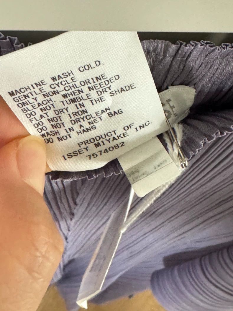 Issey Miyake issey miyake size:5 Gray-purple pleated pants Size 42" / US 20 - 5 Thumbnail