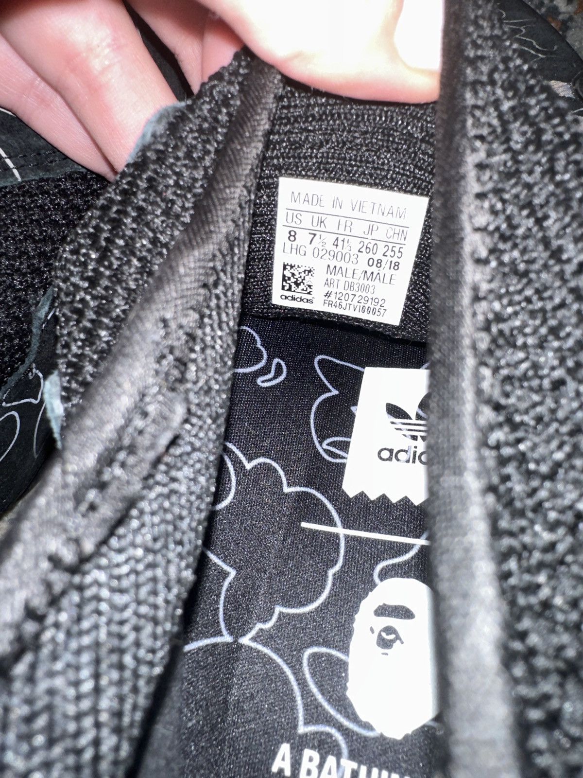 Bape A Bathing Ape x 3ST.002 'Core Black' Size US 8 / EU 41 - 5 Thumbnail