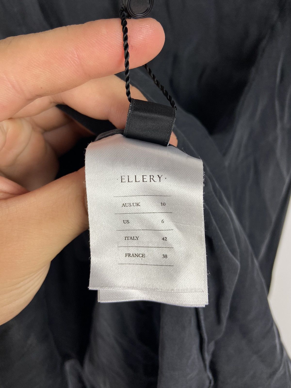 ELLERY Ellery Luxury Black Shirt Asymmetrical Long Sleeve Silk Size M / US 6-8 / IT 42-44 - 11 Thumbnail
