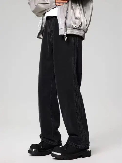 Japanese Brand Kurosawa x Asa Vintage Street Loose Casual Black Jeans Size US 30 / EU 46 - 6 Thumbnail
