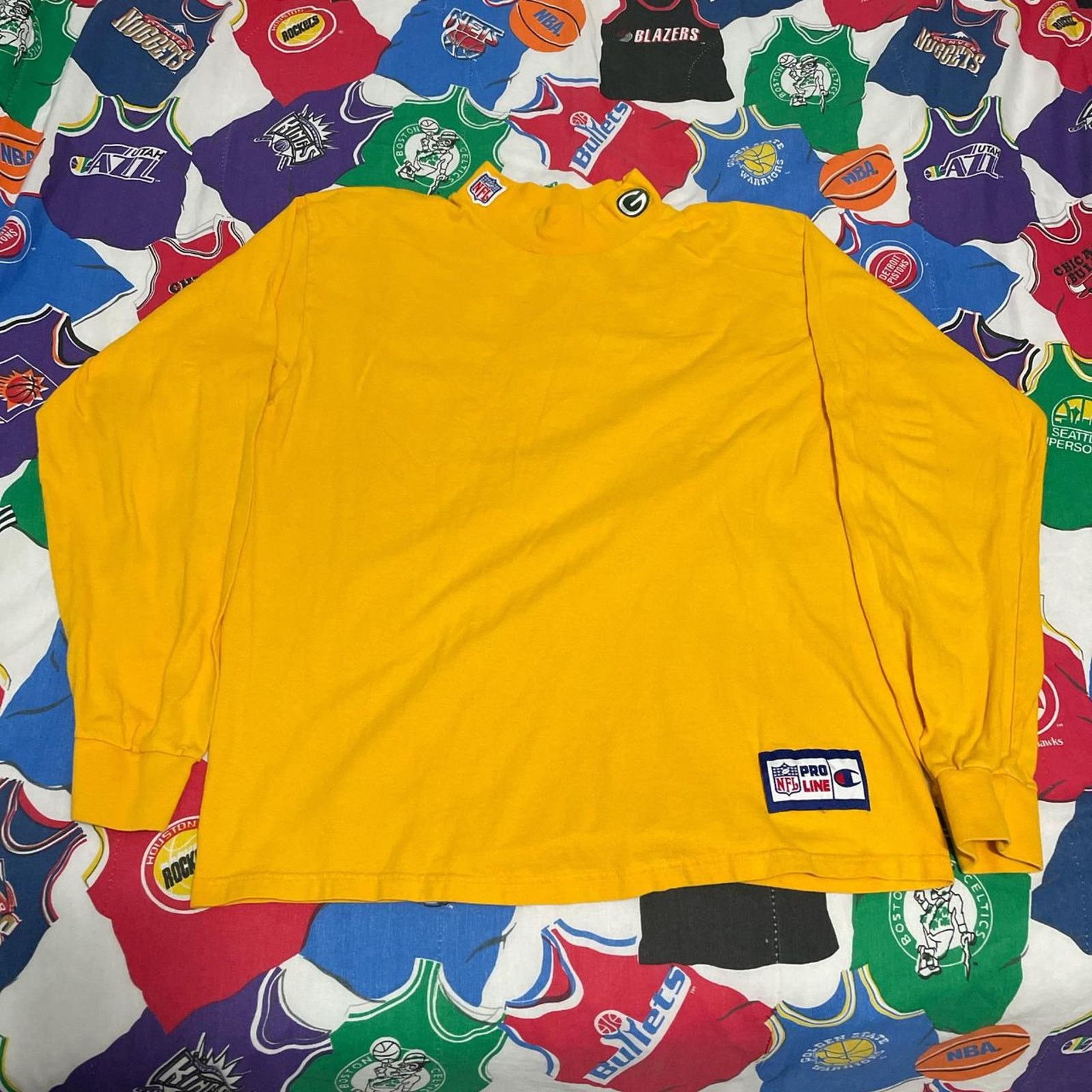 NFL × Vintage Vintage 90s NFL Green Bay Packers Super Bowl Football LS Tee Size US L / EU 52-54 / 3 - 1 Thumbnail