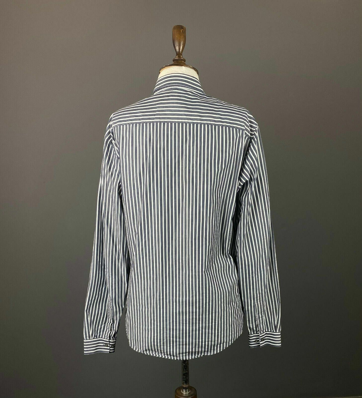 Cos Men Cos Stripe Cotton Long Sleeve Button Down Shirt Size 41 Size 38R - 5 Thumbnail