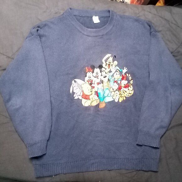 Disney × Vintage Vintage Disney Characters Embroidered Crewneck Sweater Size US L / EU 52-54 / 3 - 2 Thumbnail